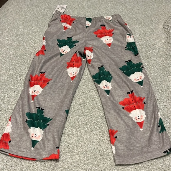 🎁 Carters 4T PJ Pants Christmas Unisex Pajamas NWT Red Green Soft NEW - Picture 8 of 8